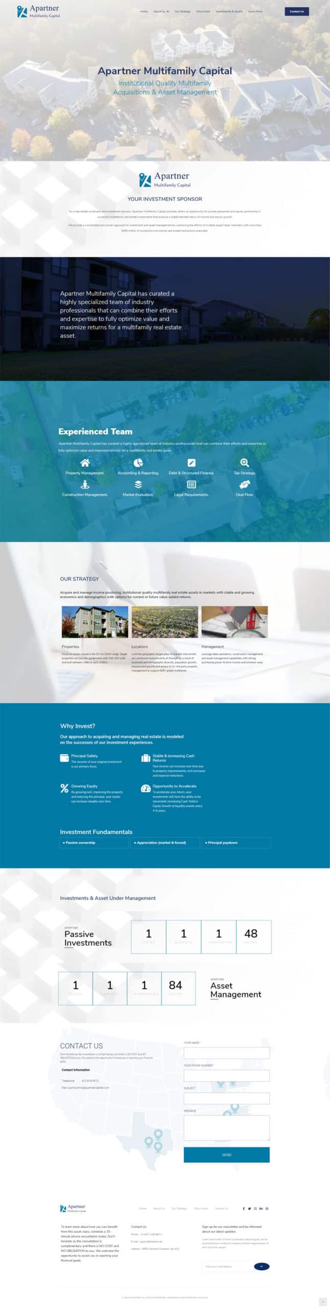asset management website design miami