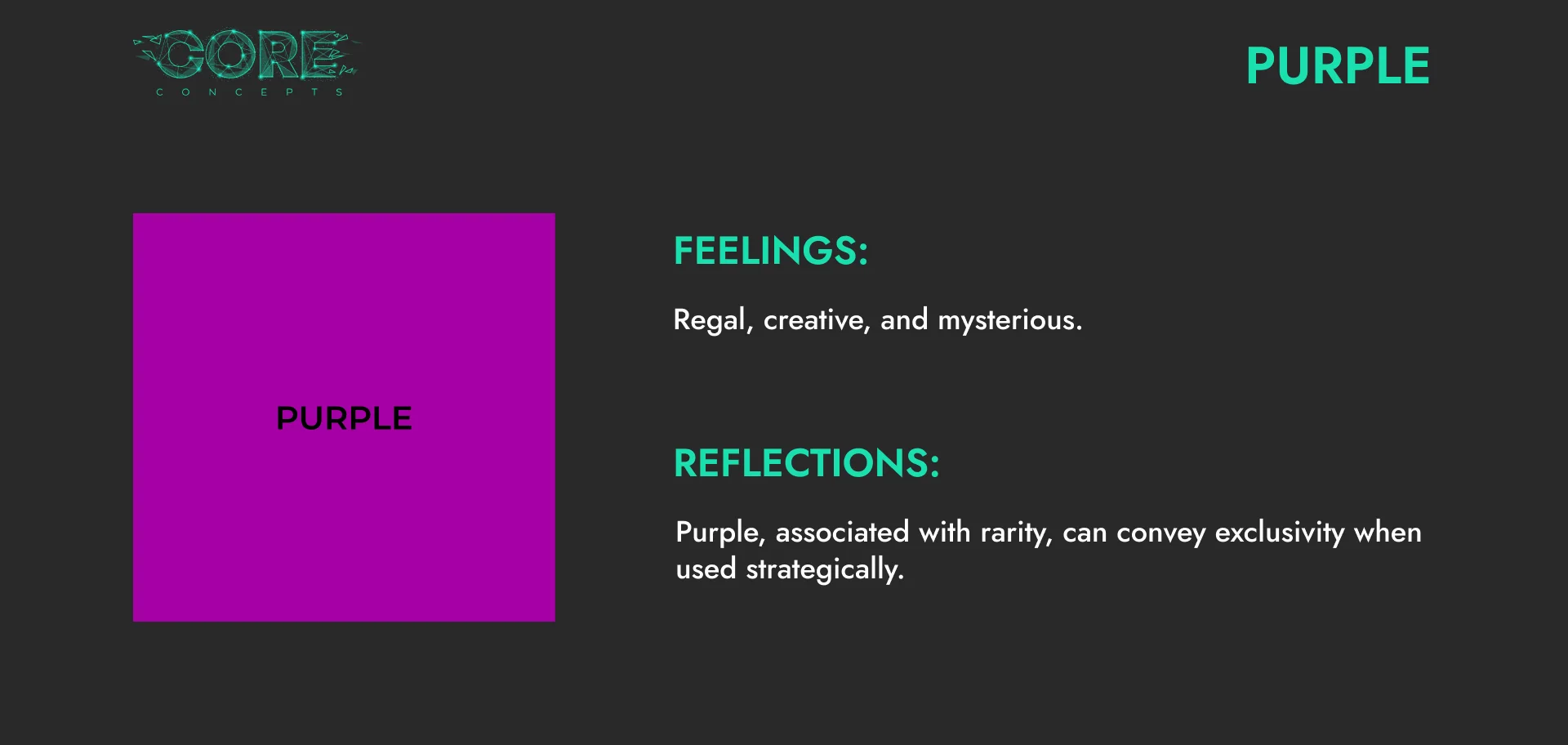 Colour Psychology Purple