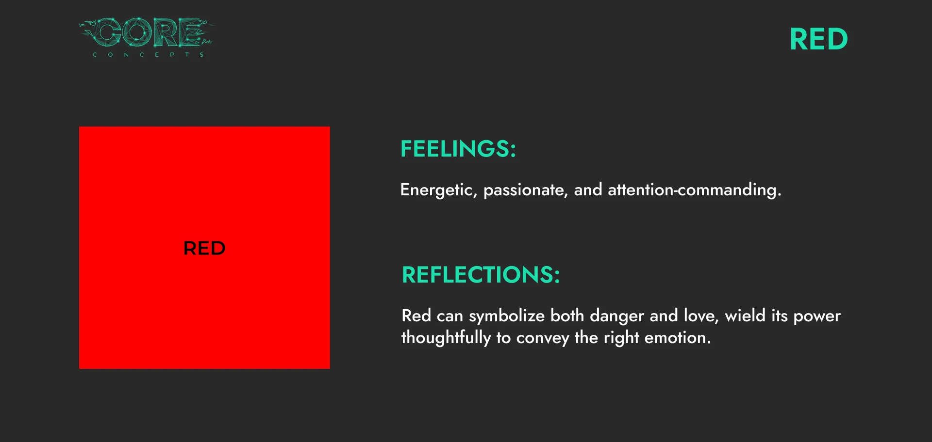 Colour Psychology Red