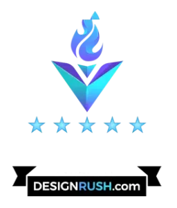 DesignRush five-star rating badge