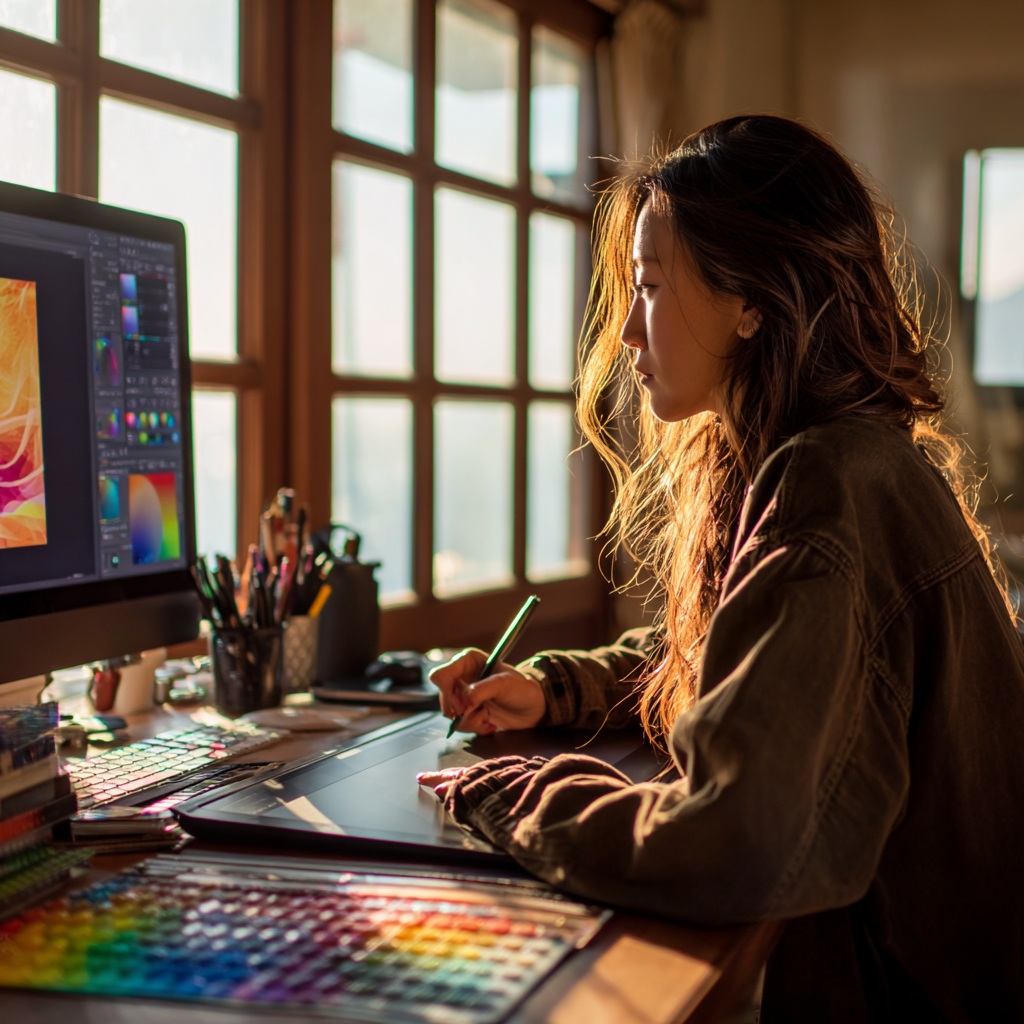 ligege12345 A photograph depicts an Asian woman sitting at her 24830691 0825 4df1 8676 5c8fcd562da1