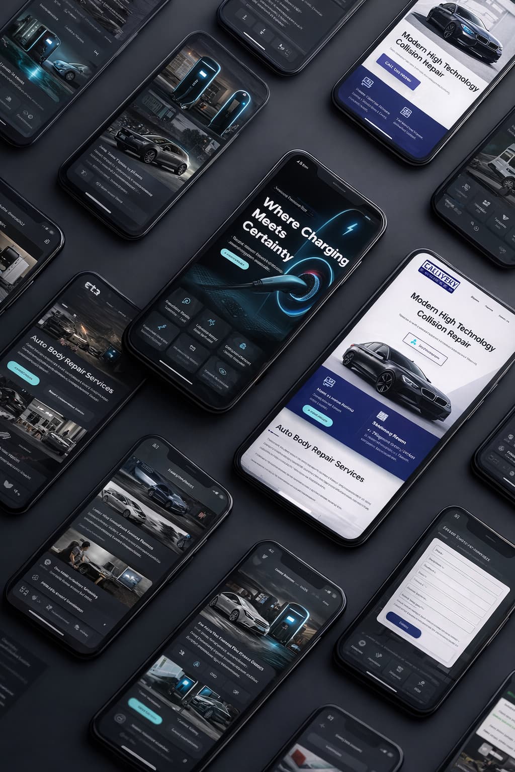 Web design for automotive, EV charging and car detailing businesses by Core Concepts