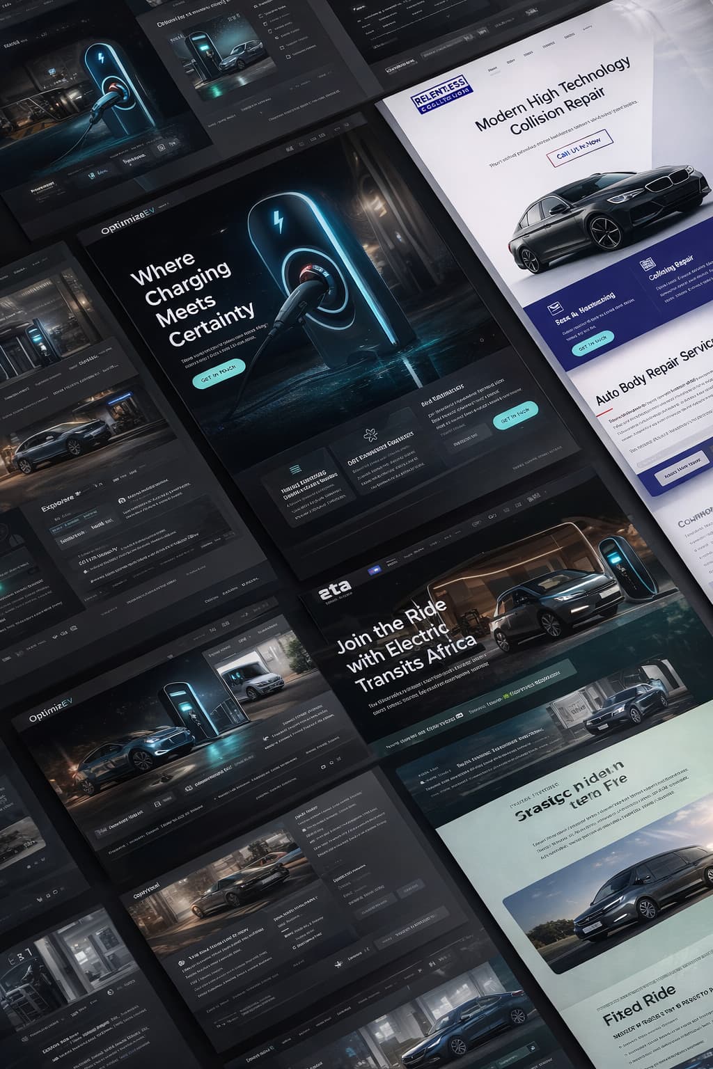 Web design for automotive, EV charging and car detailing businesses by Core Concepts