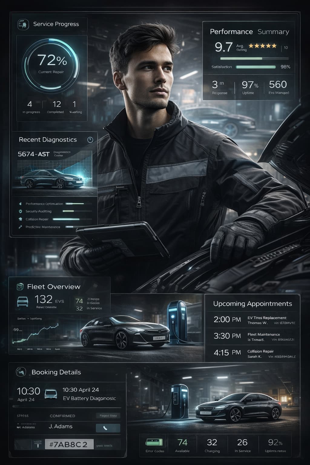 Web design for automotive, EV charging and car detailing businesses by Core Concepts